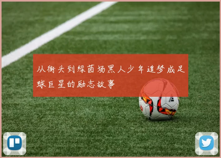 从街头到绿茵场黑人少年追梦成足球巨星的励志故事