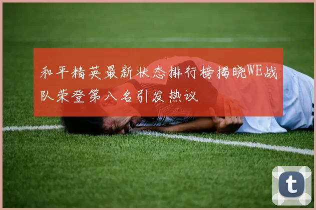和平精英最新状态排行榜揭晓WE战队荣登第八名引发热议